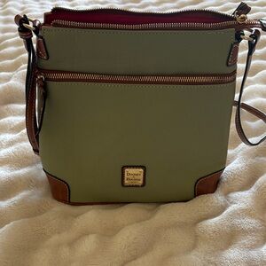 Dooney & Bourke Olive and Tan Shoulder Bag